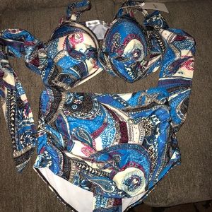 Super cute size 16 high waisted bathing suit